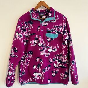 Patagonia Women's Purple Mushrooms Synchilla Fleece Sweater